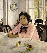 Valentin Serov The girl with peaches  was the painting that inaugurated Russian Impressionism. oil painting on canvas